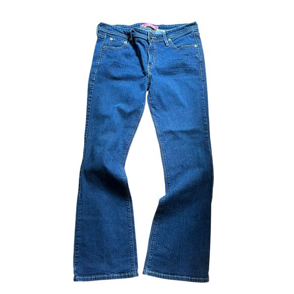 Levis 518 Jeans Womens 13 Jr Boot Cut Superlow Medium Wash Low Stretch 34 X 30 - Picture 5 of 7